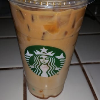 Starbucks - Iced Caramel macchiato. .& the Gus drive thru employee  is the nicest starbucks employee I have ever encountered!!! Great vibe - Coffee & Tea Near Me - Visalia, California