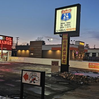 Dixie 24 Oil Change - Available 7 Days per week! - Oil Change Stations Near Me - Waterford Township, Michigan Dixie 24 Oil Change - Available 7 Days per week! - Oil Change Stations Near Me - Waterford Township, Michigan