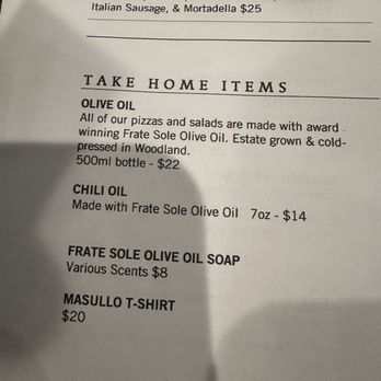 Masullo - Menu-February 2026 - Pizza Near Me - Sacramento, California
