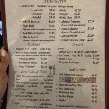 Yagumo Sushi - Appetizer and drink menu - Sushi Bars Near Me - Van Nuys, California Yagumo Sushi - Appetizer and drink menu - Sushi Bars Near Me - Van Nuys, California