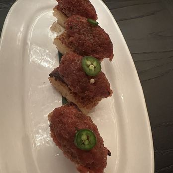 Sunda New Asian - Spicy Tuna Crispy Rice - Pan Asian Near Me - Detroit, Michigan Sunda New Asian - Spicy Tuna Crispy Rice - Pan Asian Near Me - Detroit, Michigan