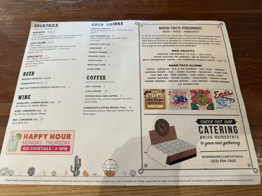 Menu photo 5 HomeState Sherman Oaks, CA