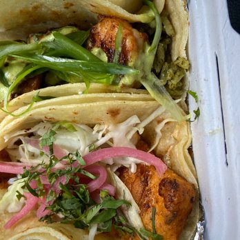 Taco Bamba - Top: Camaron Taco, Bottom: Black Pearl Taco - Tacos Near Me - Falls Church, Virginia Taco Bamba - Top: Camaron Taco, Bottom: Black Pearl Taco - Tacos Near Me - Falls Church, Virginia