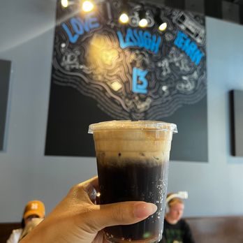 L3 Craft Coffee - 1885: dr pepper, vanilla syrup, double shot of espresso and cold foam - Coffee & Tea Near Me - Cypress, Texas