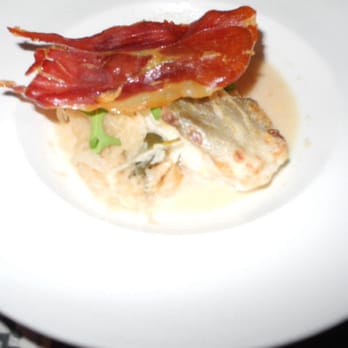 Van Kerkwijk - The cod with crispy pancetta - Cafes Near Me - Amsterdam, New Hampshire Van Kerkwijk - The cod with crispy pancetta - Cafes Near Me - Amsterdam, New Hampshire