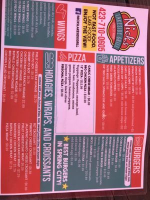 Menu photo 6 Nicks Lakeside Grill Spring City, TN
