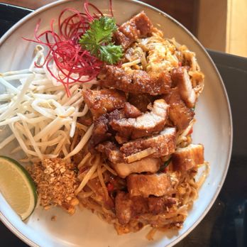 Proud - PAD THAI (V, GF) with crispy pork belly - Thai Near Me - Portland, Oregon Proud - PAD THAI (V, GF) with crispy pork belly - Thai Near Me - Portland, Oregon