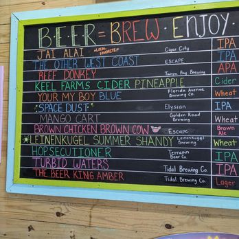 Sam's Beach Bar - Beer menu - Seafood Near Me - Hudson, Florida