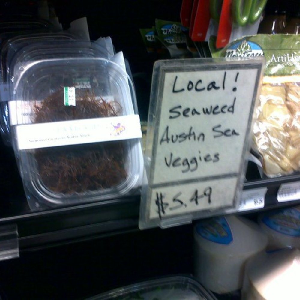 Austin Sea Veggies - how Wheatsville sells it - Seafood Markets Near Me - Austin, Texas