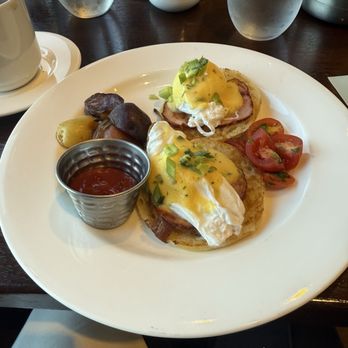 The Westin Waltham Boston - Eggs Benedict at their restaraunt . - Hotels Near Me - Waltham, Massachusetts