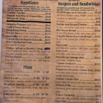 Mugshotz - Menu as of 5/24/2024 - Burgers Near Me - Pewaukee, Wisconsin