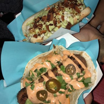 Funky Love - Parcerito (Colombian style) on the top & Chicharrito (Mexican style) on bottom - Vegan Near Me - Fort Lauderdale, Florida