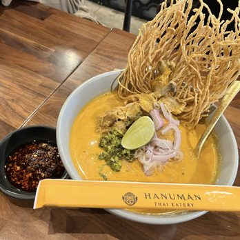 Hanuman Thai Eatery - Khao Ga Pow: Saw this ordered by other patrons so gave it a try. It was good but just thought I had to try it while there. - Thai Near Me - Costa Mesa, California