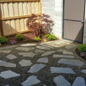 D A Landscape Services - Small patio back yard - Tree Services Near Me