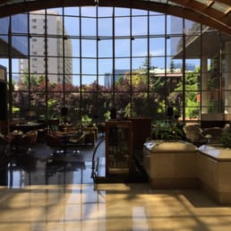 The hotel lobby bar