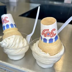 Champ’s Creemee - 2 Large Maple Cones in a Cup. It really is a lot of ice cream & it's delicious!