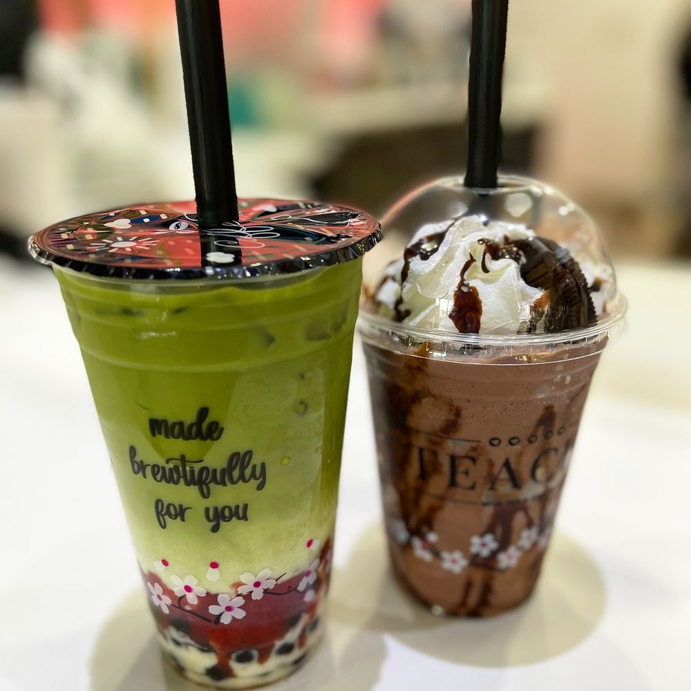 Teacup - Strawberry matcha latte and Oreo Chocolate goodness - Coffee & Tea Near Me - Litchfield Park, Arizona