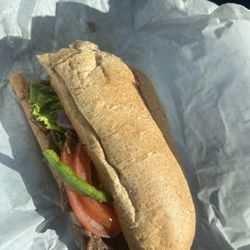 Speedway - This is the half sandwich, which the guy cut the foot long in half.