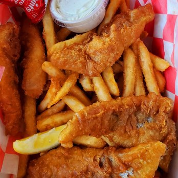Giovanni's Take Out Express - Fish and chips. Not the best, oil seemed old - Seafood Near Me - Morro Bay, California Giovanni's Take Out Express - Fish and chips. Not the best, oil seemed old - Seafood Near Me - Morro Bay, California