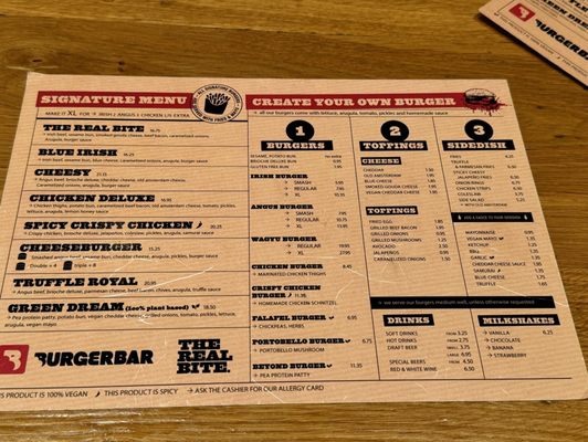 Menu photo 1 Burger Bar Amsterdam, NH