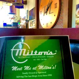 Milton's menu was clean and looked new