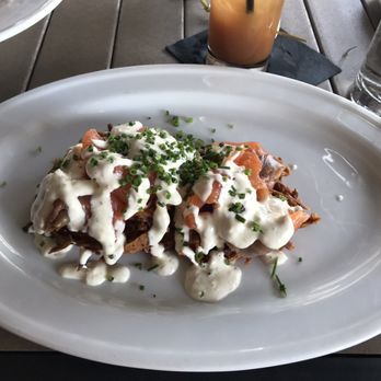 River & Post - Potato Latkes & Cured Grilled Salmon - Lounges Near Me - Jacksonville, Florida River & Post - Potato Latkes & Cured Grilled Salmon - Lounges Near Me - Jacksonville, Florida
