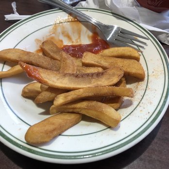 Time Square Diner - Very overcooked burnt fries - Diners Near Me - Melbourne, Florida