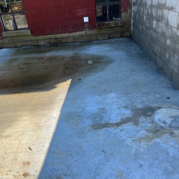Kagan Concrete Construction - you can clearly see the dip and puddle against my house - Masonry/Concrete Near Me