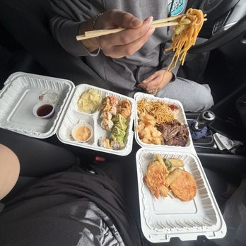 Hiyaku Buffet - Tempura, kalbi ribs, lo mein, coconut shrimp, California roll, surprise roll - Buffets Near Me - Beaverton, Oregon Hiyaku Buffet - Tempura, kalbi ribs, lo mein, coconut shrimp, California roll, surprise roll - Buffets Near Me - Beaverton, Oregon