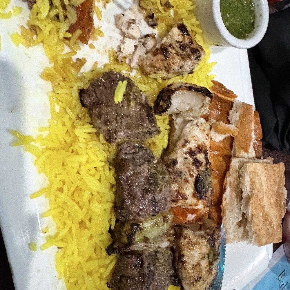 Started eating before we remembered to take a picture. Beef and chicken kebabs Started eating before we remembered to take a picture. Beef and chicken kebabs