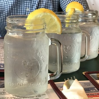 Farm Table Restaurant - mason jars with lemon wedges - New American Near Me - Clearfield, Pennsylvania