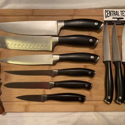 Central Texas Blade Works - Our kitchen knives and one everyday carry pocket knife.