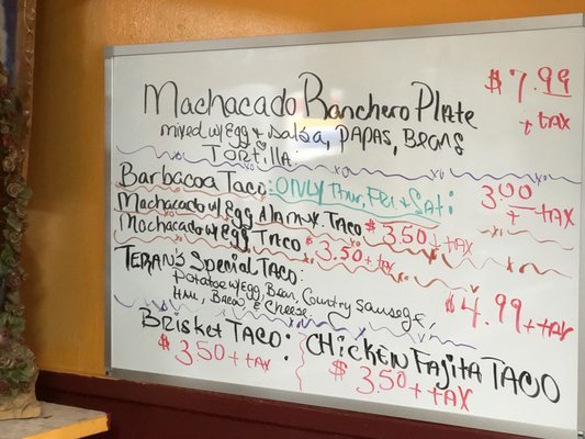 Menu photo 5 Teran's Restaurant San Antonio, TX