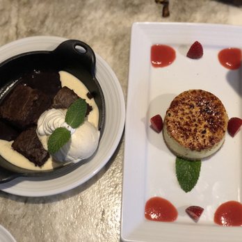 Pinstripes - Caramelized Cheesecake and Brownie with gelato - Bowling Near Me - San Mateo, California Pinstripes - Caramelized Cheesecake and Brownie with gelato - Bowling Near Me - San Mateo, California