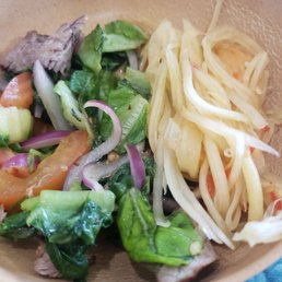 Thai beef salad/papaya salad Thai beef salad/papaya salad