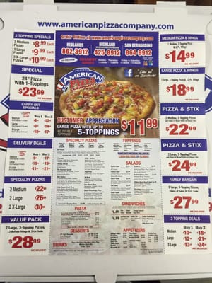 Menu photo 3 American Pizza Highland, CA Menu photo 3 American Pizza Highland, CA