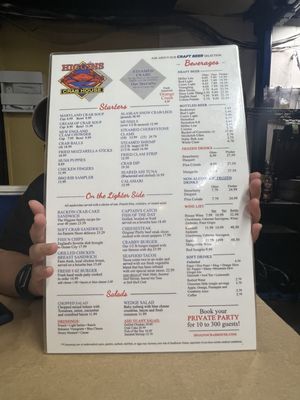 Menu photo 8 Higgins Crab House Ocean City, MD