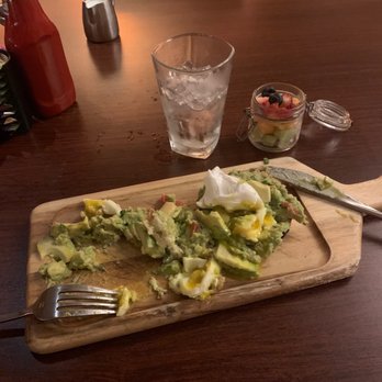 5FIFTY5 - Tried the avocado toast , sent back the coffee. For $18 you can get a chewy and burnt English muffin. - New American Near Me - New Orleans, Louisiana 5FIFTY5 - Tried the avocado toast , sent back the coffee. For $18 you can get a chewy and burnt English muffin. - New American Near Me - New Orleans, Louisiana