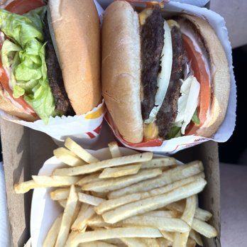 In-N-Out Burger - Double Double, fries and a hamburger. - Burgers Near Me - Oceanside, California