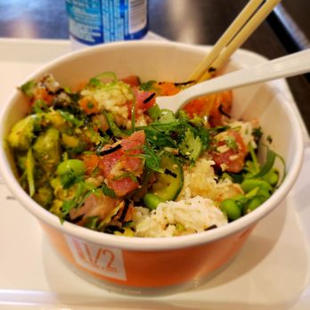 Poki One N Half - First time trying Poke, and this place hit the spot! - Seafood Near Me - San Diego, California Poki One N Half - First time trying Poke, and this place hit the spot! - Seafood Near Me - San Diego, California