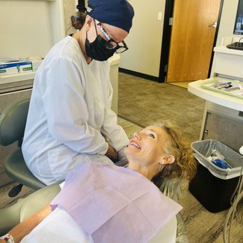 Dentists of Bountiful - Lucy explaining and teaching about my oral health. She also is the only hygienist who treated an exposed root versus just cleaningmy teeth. - General Dentistry Near Me - Bountiful, Utah Dentists of Bountiful - Lucy explaining and teaching about my oral health. She also is the only hygienist who treated an exposed root versus just cleaningmy teeth. - General Dentistry Near Me - Bountiful, Utah
