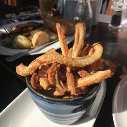 The Starting Gate - Side order of pork crackling. Can you hear the crunch?