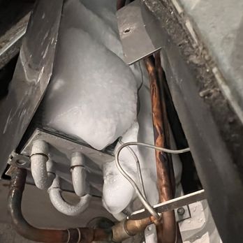 Inrush Air - Ice build up on a reach in cooler. - Heating & Air Conditioning/HVAC Near Me - Visalia, California Inrush Air - Ice build up on a reach in cooler. - Heating & Air Conditioning/HVAC Near Me - Visalia, California