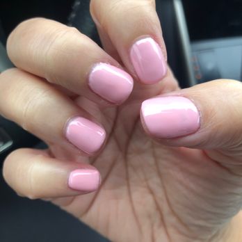 Tips and Toes - Pinky nail was painted over a few times to hide the indention of a hair that was cured with the nail polish. - Nail Salons Near Me - Stockton, California