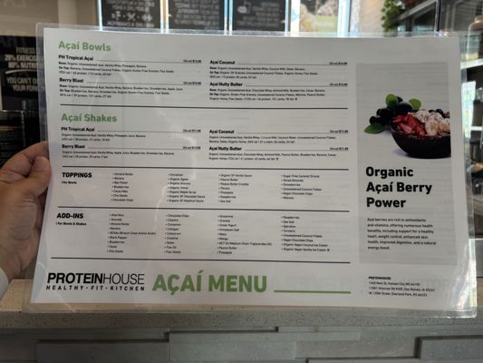 Menu photo 2 PROTEINHOUSE Kansas City, MO Menu photo 2 PROTEINHOUSE Kansas City, MO