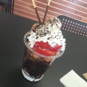 Mr. T Cafe - this is the strawberry ice cream egg puff! - Coffee & Tea Near Me - San Francisco, California Mr. T Cafe - this is the strawberry ice cream egg puff! - Coffee & Tea Near Me - San Francisco, California
