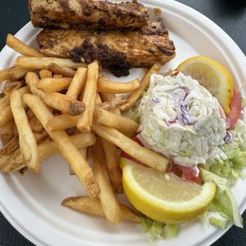 Rebecca's Seafood Takeout - Mahi dinner platter - Seafood Near Me - Block Island, Rhode Island Rebecca's Seafood Takeout - Mahi dinner platter - Seafood Near Me - Block Island, Rhode Island