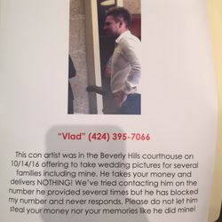 County of Los Angeles - Vlad the con artist photographer