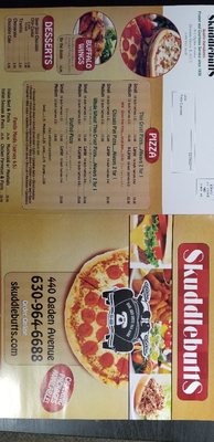 Menu photo 1 Skuddlebutts Pizza & Catering Downers Grove, IL Menu photo 1 Skuddlebutts Pizza & Catering Downers Grove, IL