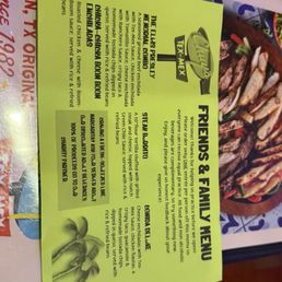 Menu for free event Menu for free event